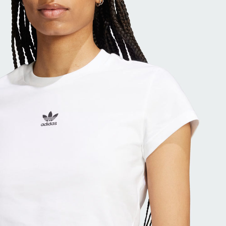 T-SHIRT DONNA ADIDAS ORIGINALS ESSENTIALS SLIM BIANCA