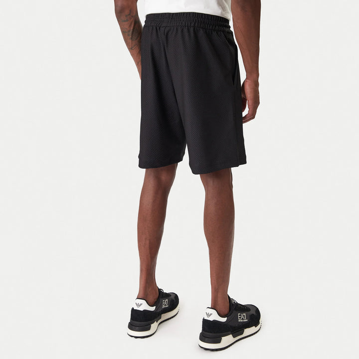 BERMUDA SPORTIVI UOMO EA7 EMPORIO ARMANI CON LOGO A CONTRASTO