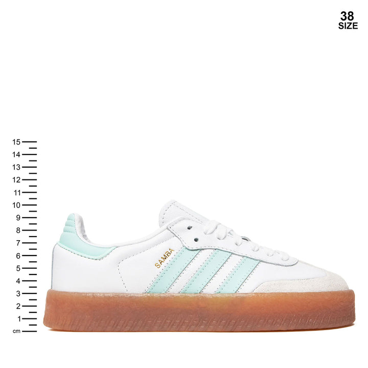 SNEAKERS DONNA ADIDAS ORIGINALS SAMBAE WHITE MINT