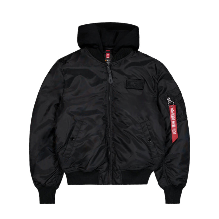 BOMBER UOMO ALPHA INDUSTRIES MA-1 TT HOOD – BLACK
