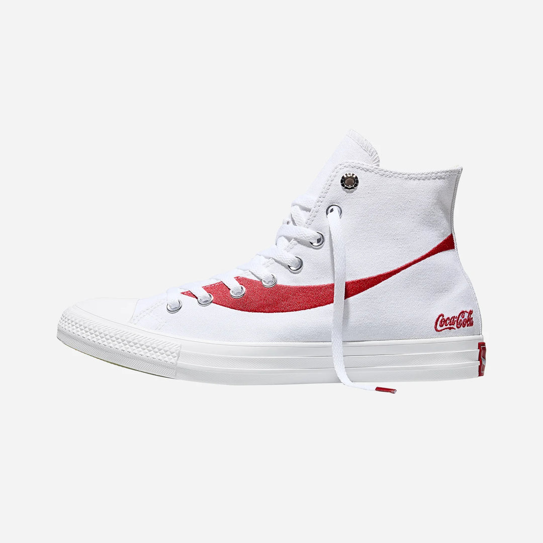 SNEAKERS UNISEX ALTE CONVERSE CHUCK TAYLOR ALL STAR X COCA-COLA BIANCHE A18434C