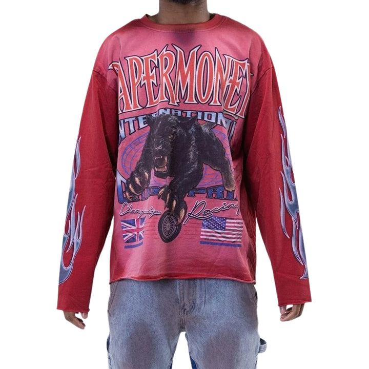 MAGLIA CROP MANICA LUNGA UOMO PAPER MONEY
