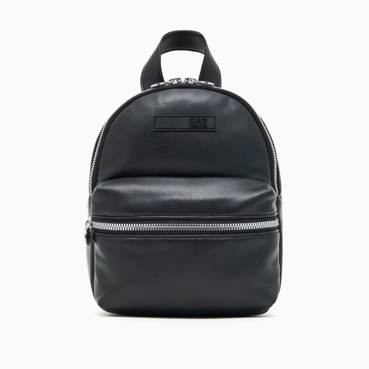 7W000549 AF19109 - Zaini - Mini - Donna - EMPORIO ARMANI - WINTER MIX - Nero - Pelle - Glamour - Look Chic - Sportivo - Bretelle - Accessorio Autunno Inverno