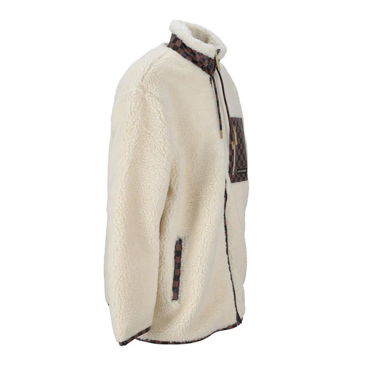 SP820IVO - Giacche - Unisex - Sprayground - Teddy - CHECKERED - Pelliccia Sintetica - Outerwear - Versatile - Abbigliamento Autunno Inverno