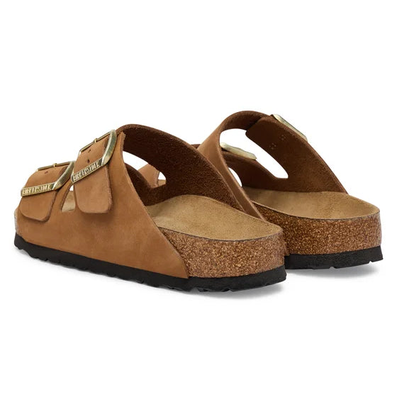 SANDALI CIABATTA DONNA BIRKENSTOCK ARIZONA NABUK CARAMEL