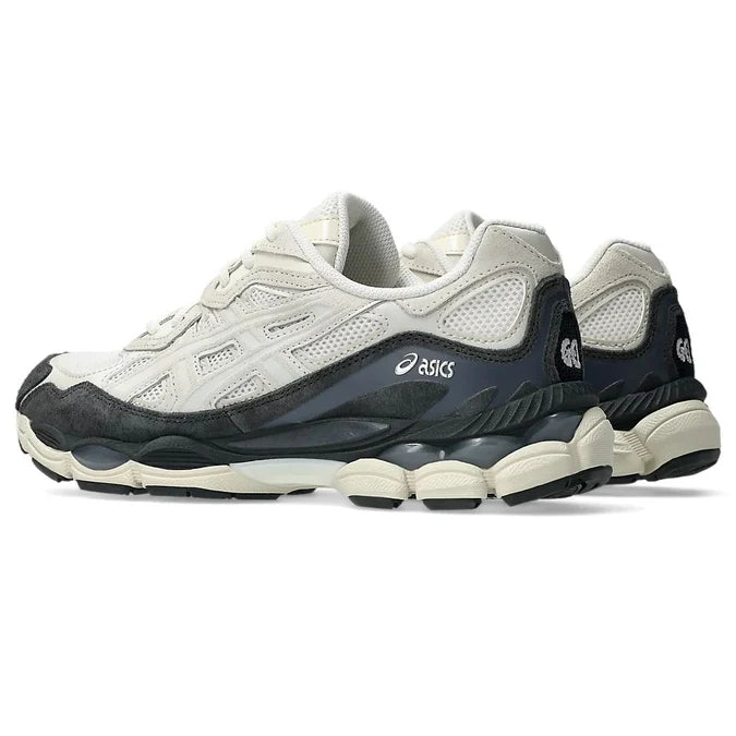 1203A383 - Scarpe - Asics - Uomo - Bianco/Grigio - SNEAKER GEL-NYC - Retro-Running - Mesh Bianco - Scuola - Swoosh - Comfort