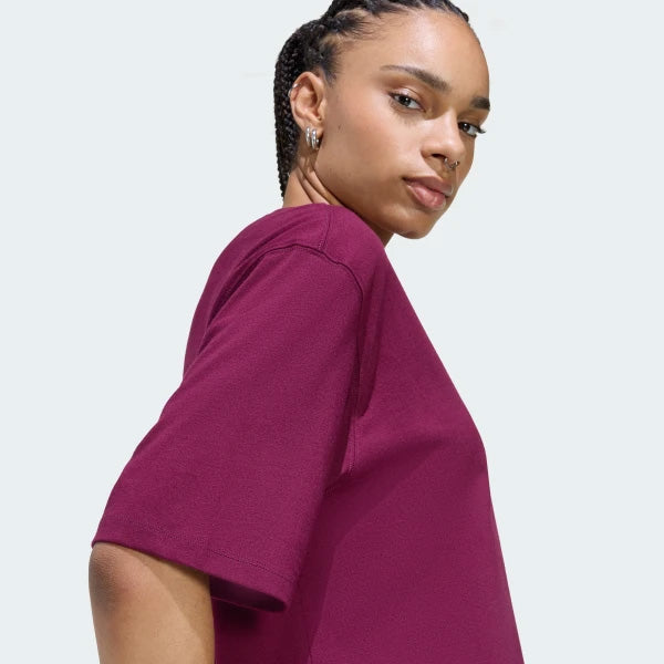 T-SHIRT DONNA ADIDAS ORIGINALS BOYFRIEND ESSENTIALS BORDEAUX