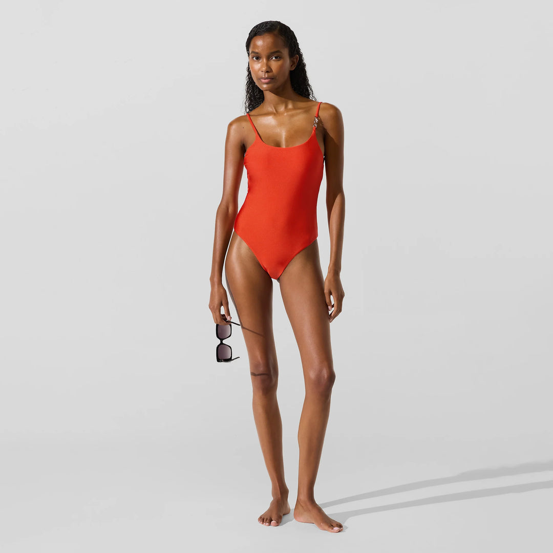 COSTUME INTERO KARL LAGERFELD CHEEKY KHA3W46011 DONNA - ROSSO / NERO