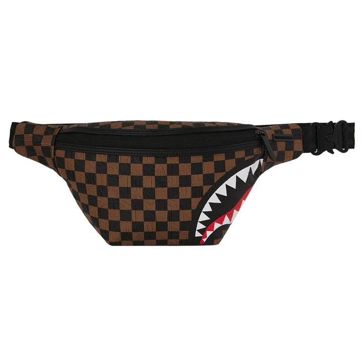 MARSUPIO CROSSBODY SPRAYGROUND SAWTOOTH SHARKS IN PARIS MARRONE DAMIER 910B8240NSZ