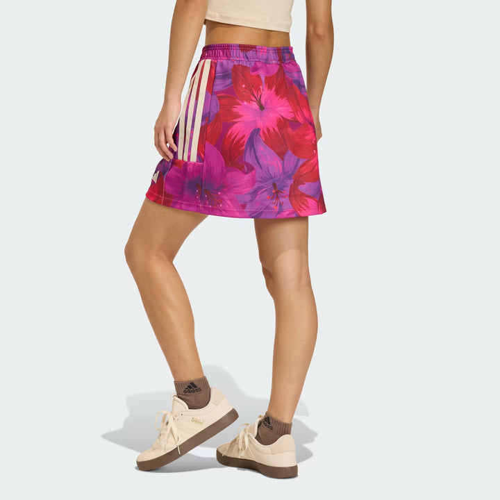 MINIGONNA DONNA ADIDAS X FARM RIO MULTICOLOR ROSA