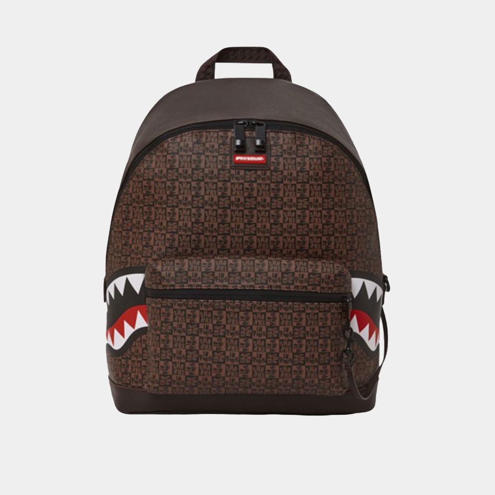 Sharks In Paris Check Emperor Side Backpack - Sprayground