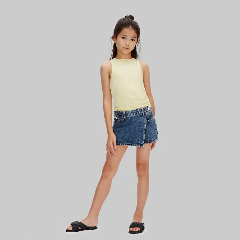 GONNA-PANTALONE BAMBINA CALVIN KLEIN JEANS DENIM LAVATO