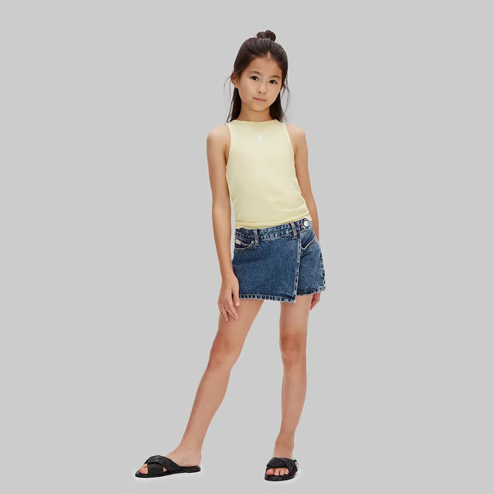 GONNA-PANTALONE BAMBINA CALVIN KLEIN JEANS DENIM LAVATO