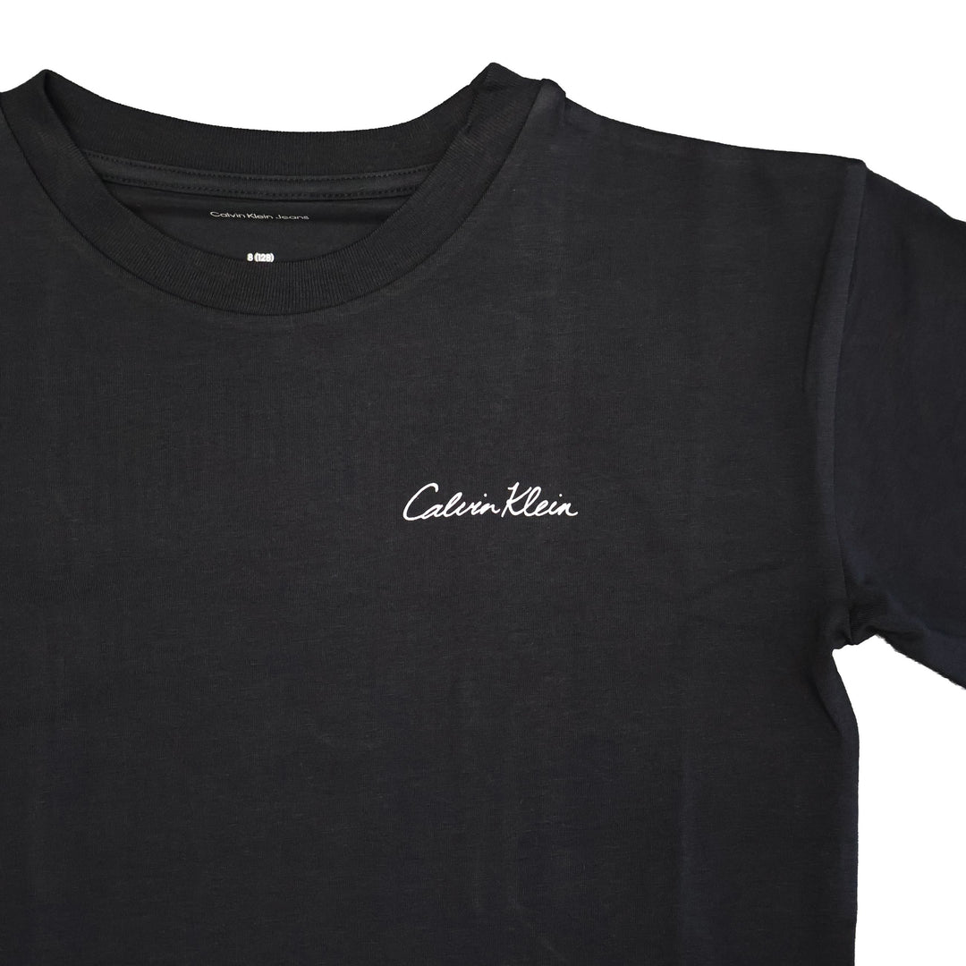 T-SHIRT CALVIN KLEIN JEANS UNISEX CON LOGO RICAMATO NERA