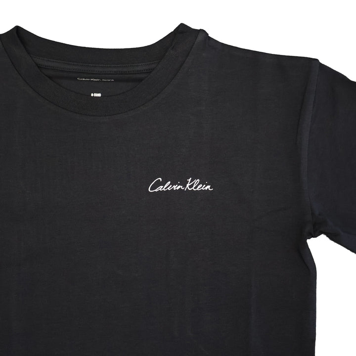 T-SHIRT CALVIN KLEIN JEANS UNISEX CON LOGO RICAMATO NERA