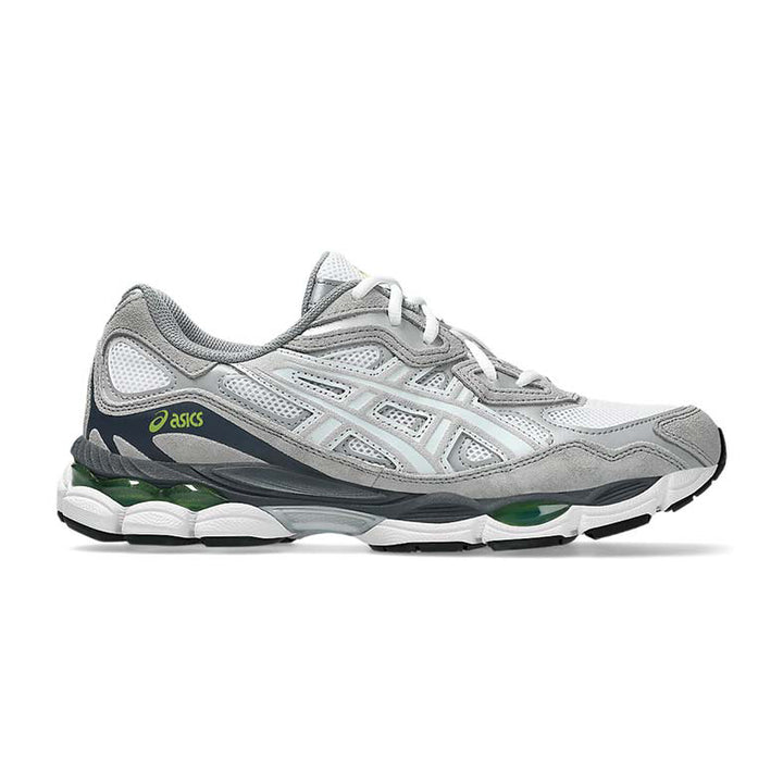 1203A383 - Scarpe - Asics - Uomo - Bianco/Grigio - SNEAKER GEL-NYC - Retro-Running - Mesh Bianco - Scuola - Swoosh - Comfort
