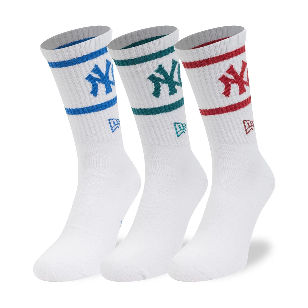 CALZE A TUBO NEW ERA MLB NEW YORK YANKEES WHITE