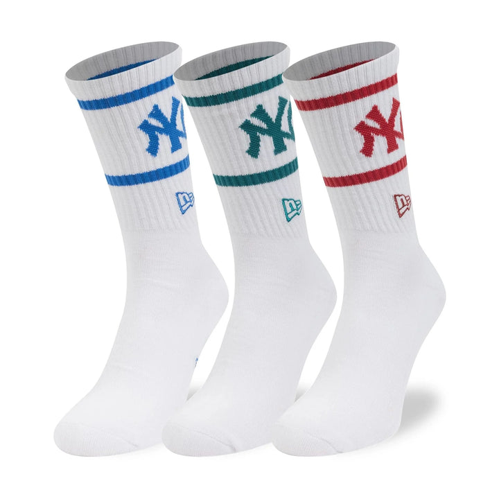 CALZE A TUBO NEW ERA MLB NEW YORK YANKEES WHITE