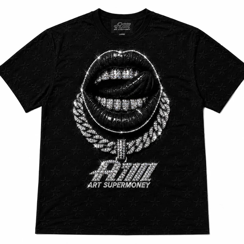 ART. BLACK LIPS - T-SHIRT - Art Super Money