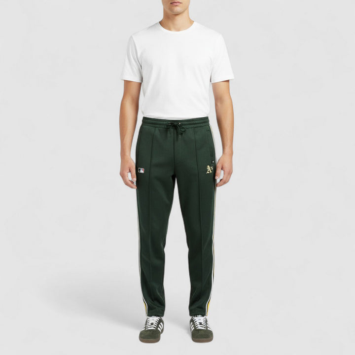 47-BB018PMSYAX636517DG - Pantaloni - Uomo - 47 MVP - BRAND JETWAY - OAKLAND ATHLETICS - Verde - Stile MLB - Look Casual Baseball - Abbigliamento Autunno Inverno