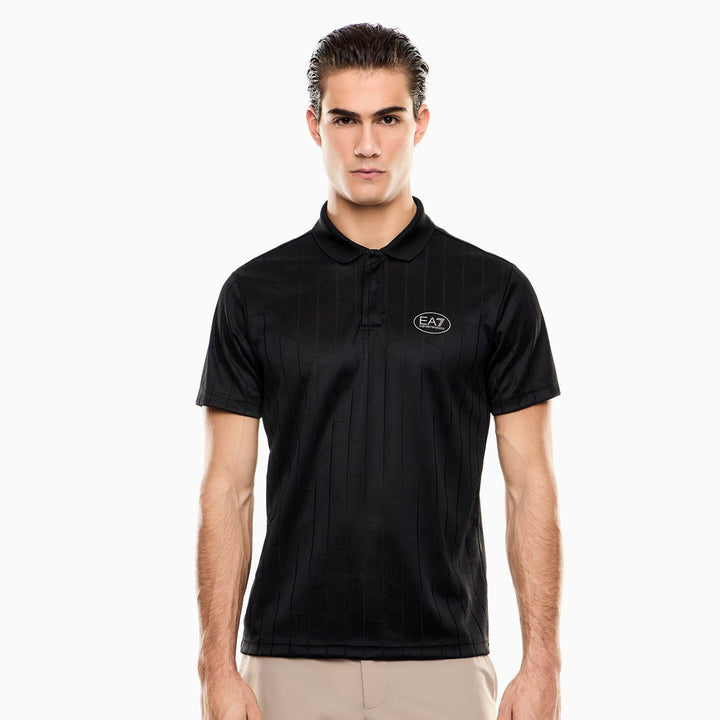 POLO UOMO EA7 EMPORIO ARMANI MONOGRAMMA VERTICALE