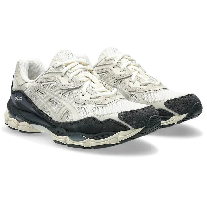 1203A383 - Scarpe - Asics - Uomo - Bianco/Grigio - SNEAKER GEL-NYC - Retro-Running - Mesh Bianco - Scuola - Swoosh - Comfort