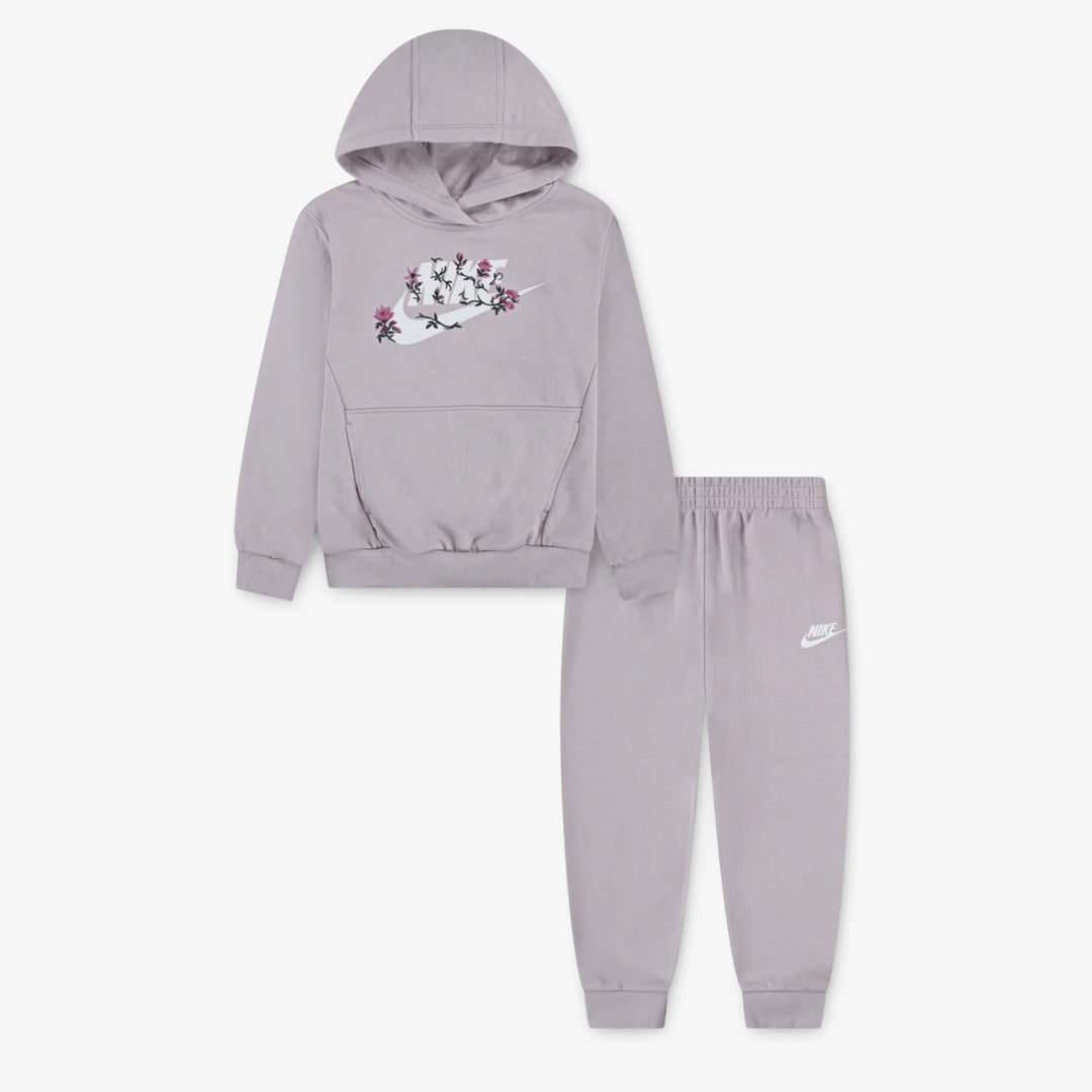 36N378 - Tute - Bambini/Ragazzi - NIKE JUNIOR - Rosa/Lilla - FELPA E JOGGER - Poly Knit - Swoosh