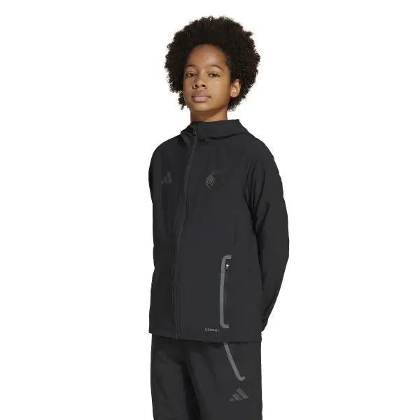 GIACCA DA VIAGGIO ADIDAS REAL MADRID TIRO 25 COMPETITION JUNIOR NERA JW7372