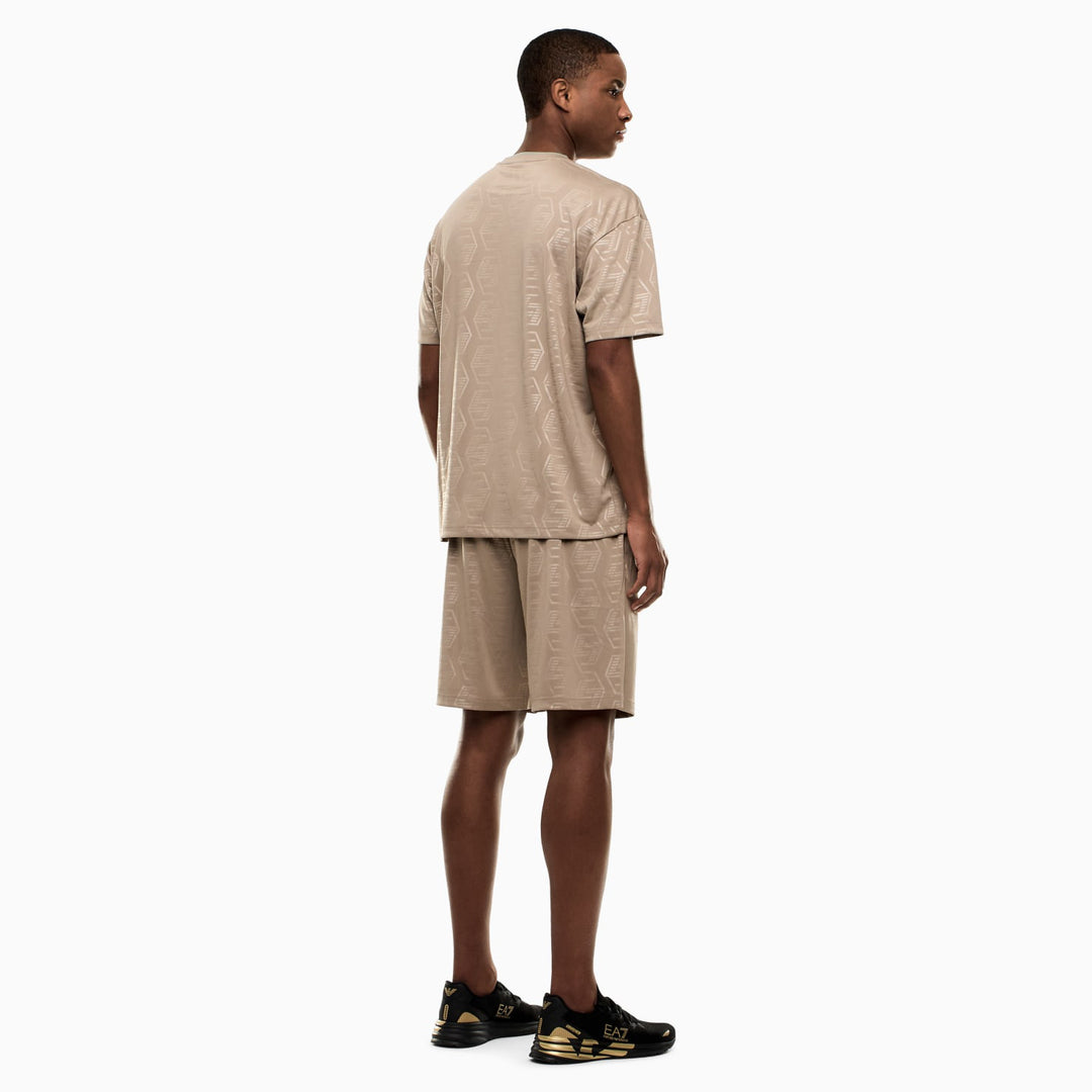 COMPLETO UOMO EA7 EMPORIO ARMANI SET T-SHIRT E SHORTS SOCCER