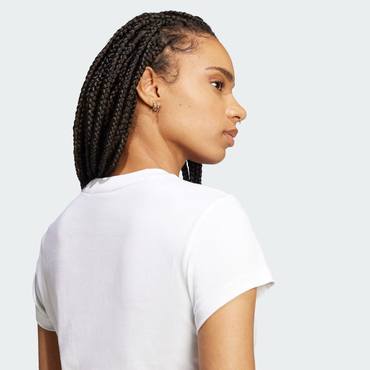 T-SHIRT DONNA ADIDAS ORIGINALS ESSENTIALS SLIM BIANCA