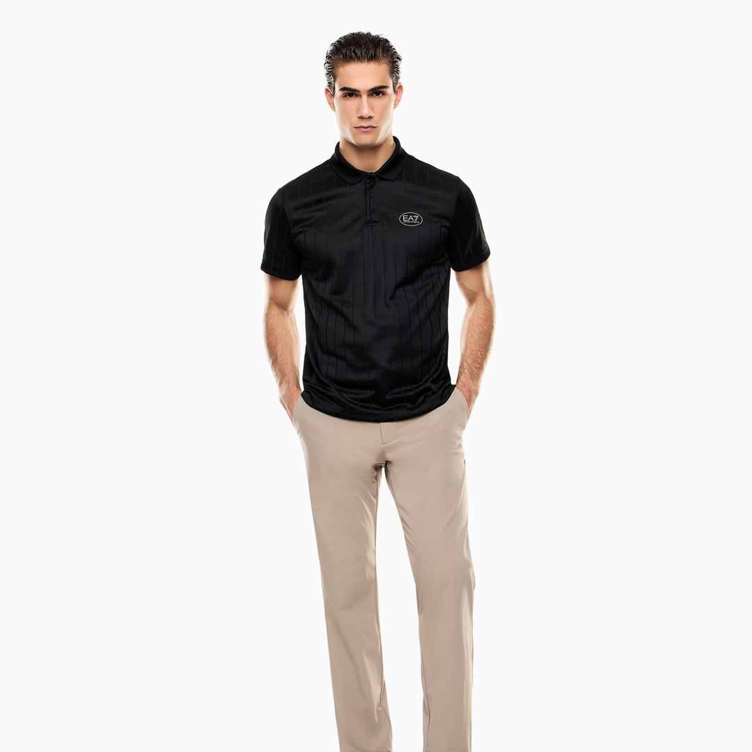 POLO UOMO EA7 EMPORIO ARMANI MONOGRAMMA VERTICALE