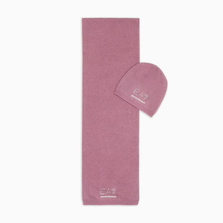 7W000717 AF16843 - Cappelli - Donna - EMPORIO ARMANI - Sciarpa & Berretto - Set Completo - EA7 EVOLUTION - Lavorato A Maglia - Tessuto Caldo & Confortevole - Look Sportivo Classico - Accessori Autunno Inverno