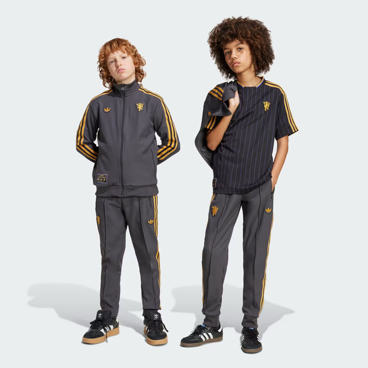 JY1081 - Pantaloni - Sportivi - Bambini - Zip - Adidas - MANCHESTER UNITED ICON - Terrace Icons - Sportswear