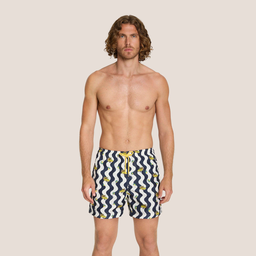 COSTUME BOXER MARE UOMO 4GIVENESS SORRENTO LIMONI E ONDE