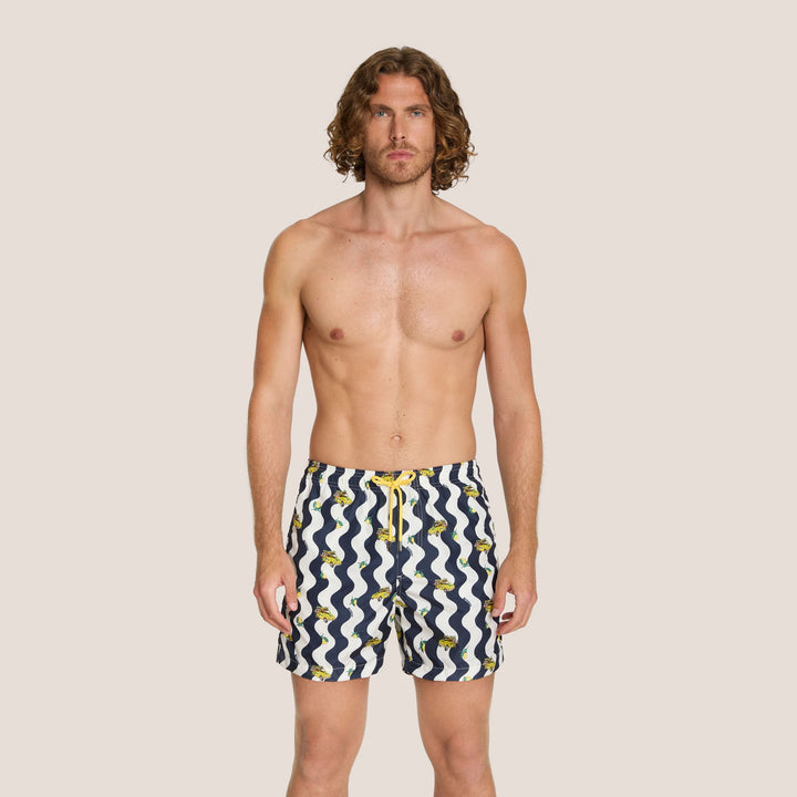 COSTUME BOXER MARE UOMO 4GIVENESS SORRENTO LIMONI E ONDE