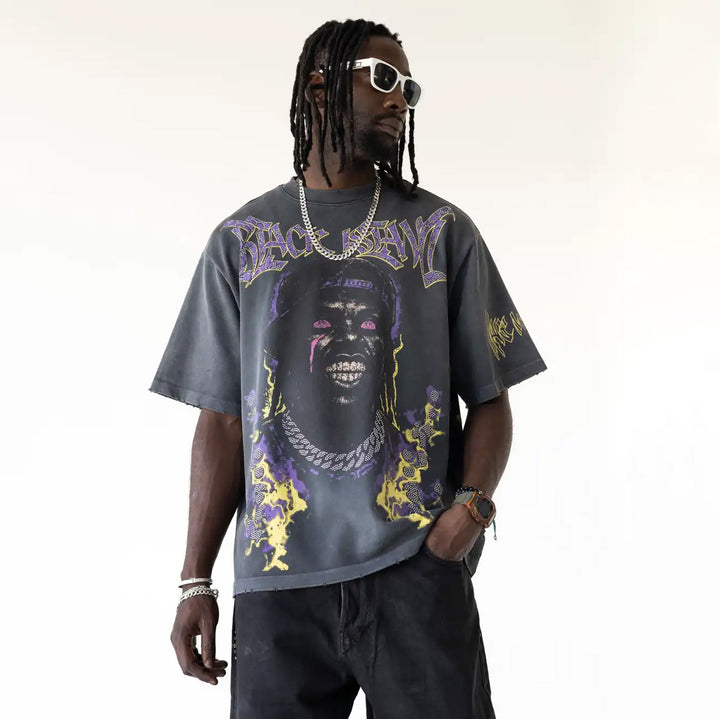 2077 - T-SHIRT - Black Island