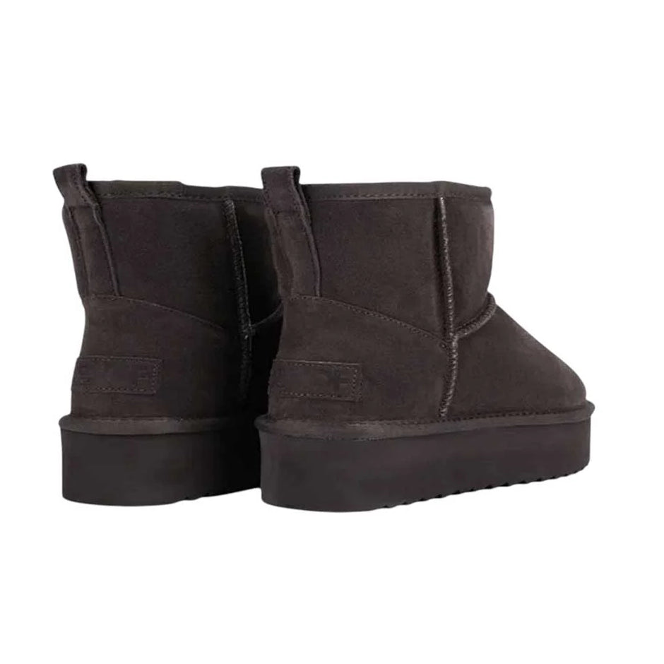 HC.SHEARPLA1 - Scarpe - Donna - Colors Of California - Stivaletto In Camoscio - Must-Have - Marrone & Caramel - Outfit Invernale - Abbigliamento Autunno/Inverno