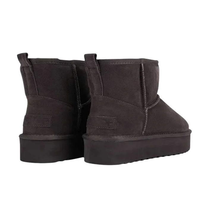 HC.SHEARPLA1 - Scarpe - Donna - Colors Of California - Stivaletto In Camoscio - Must-Have - Marrone & Caramel - Outfit Invernale - Abbigliamento Autunno/Inverno