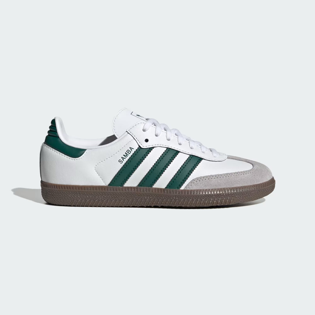 SNEAKERS DONNA ADIDAS ORIGINALS SAMBA OG BIANCHE E VERDI