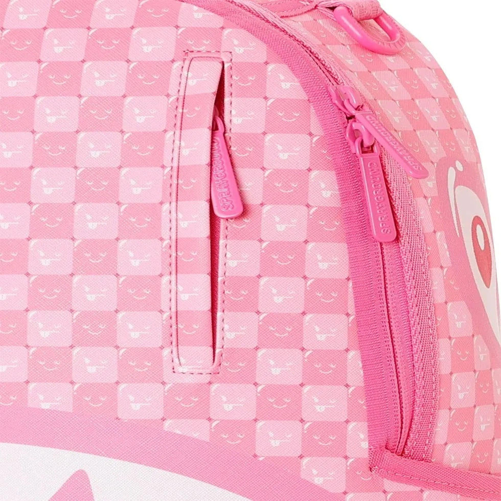 ZAINO UNISEX SPRAYGROUND PINK NEW CHECK FACES ROSA