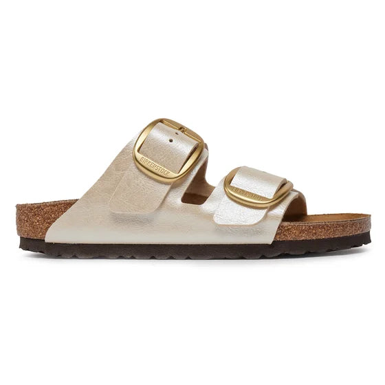 SANDALI CIABATTA DONNA BIRKENSTOCK ARIZONA BIG BUCKLE BIANCO PERLA