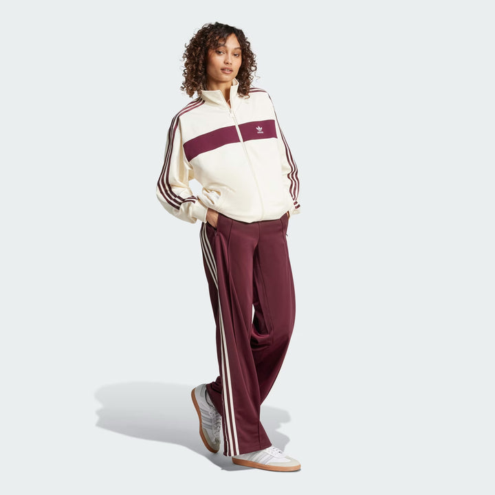 GIACCA ADIDAS ORIGINALS TRACK TOP COLORBLOCK BEIGE E BORDEAUX