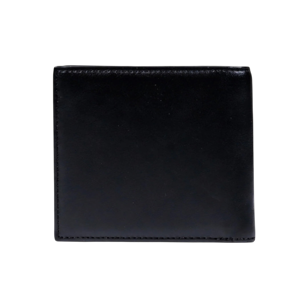 XM000167 AF17211 - PORTAFOGLIO UOMO ARMANI EXCHANGE IN PELLE NERA CON LOGO IMPRESSO