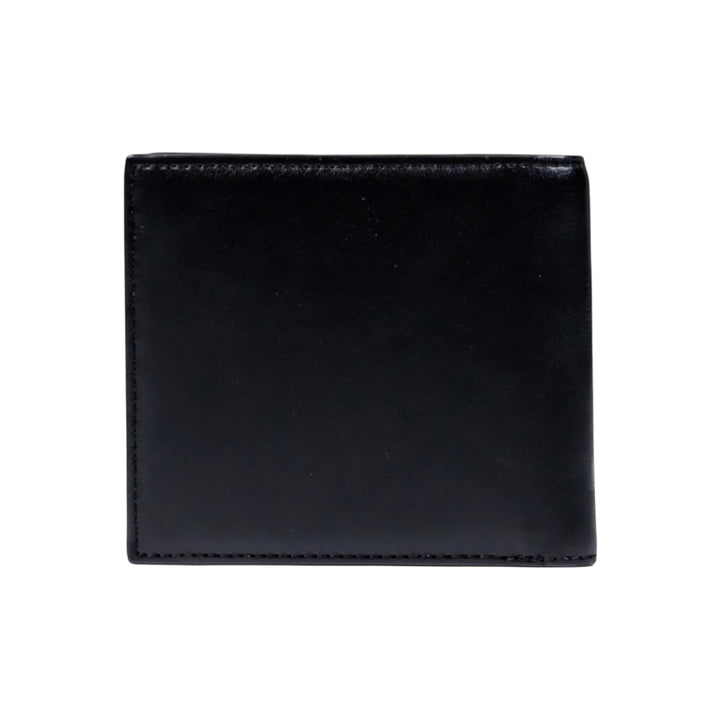 XM000167 AF17211 - PORTAFOGLIO UOMO ARMANI EXCHANGE IN PELLE NERA CON LOGO IMPRESSO