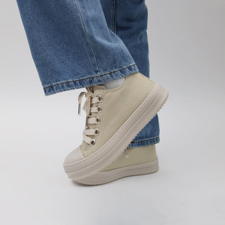 UNISEX LOW TOP SNEAKERS GEOSELIN THEATER RK BLACK CANVAS STREETWEAR