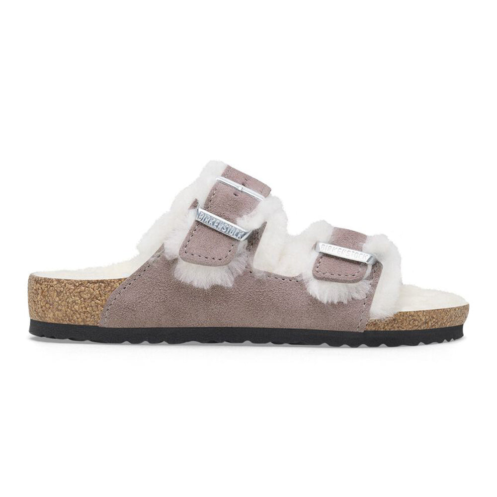 SANDALI BAMBINO BIRKENSTOCK ARIZONA SHEARLING FADED PURPLE