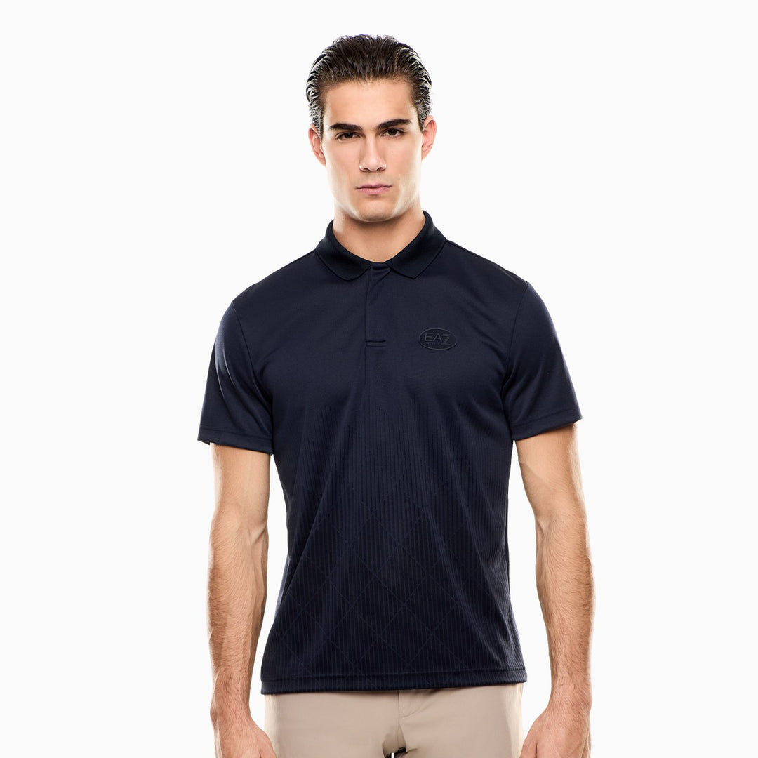 POLO UOMO EA7 EMPORIO ARMANI MONOGRAMMA VERTICALE