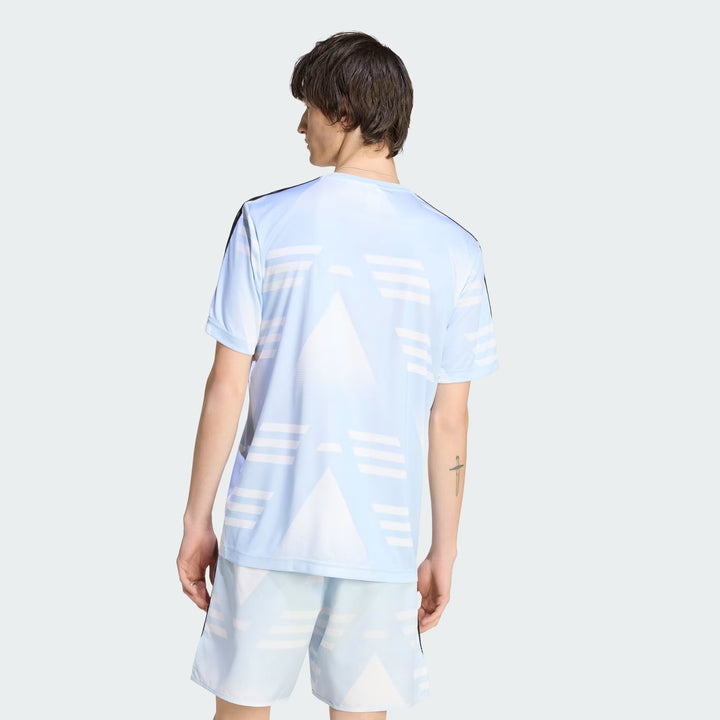 T-SHIRT UOMO ADIDAS ORIGINALS LOOSE SPONSORED CELESTE