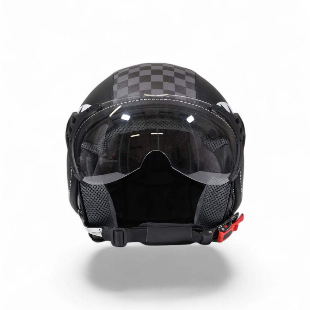 OP01GREY - Helmets - Unisex - Sprayground - JET SHARKS IN PARIS HELMET - Grey & Black - Approved - Lightweight - Biker Look - Accessory