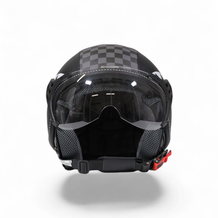 OP01GREY - Helmets - Unisex - Sprayground - JET SHARKS IN PARIS HELMET - Grey & Black - Approved - Lightweight - Biker Look - Accessory